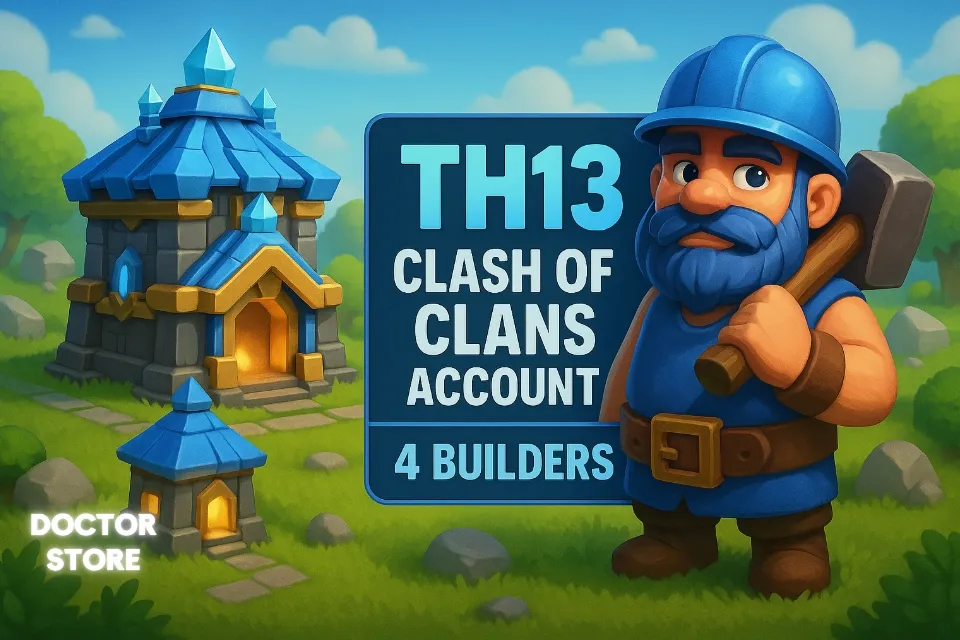 🏰 TH13 ✅ 4 Builder 🎥 Nickname Change ✅ Original Email